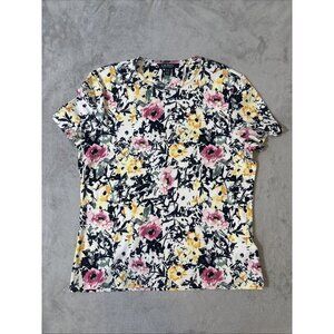 Lauren Ralph Lauren Women’s Floral Print Short Sleeve Top XL